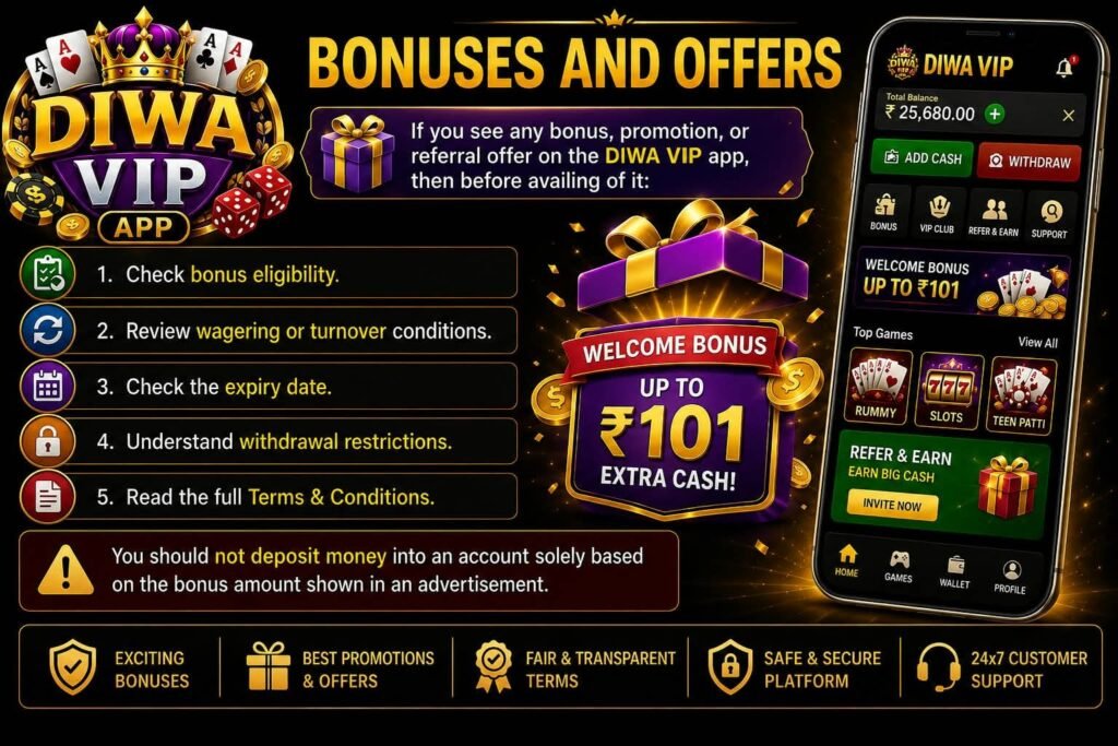 Bonuses and Offers.