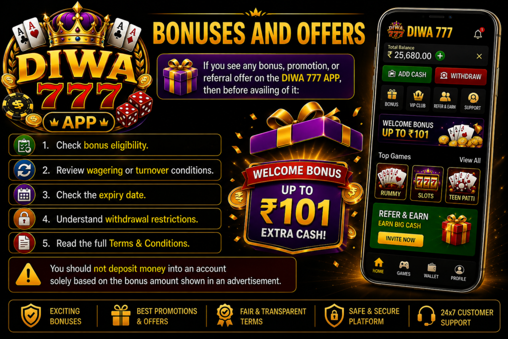 Bonuses and Offers