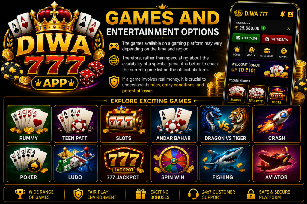 Games and Entertainment Options