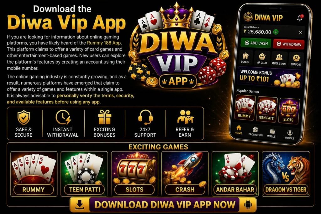Download the Diwa Vip App.