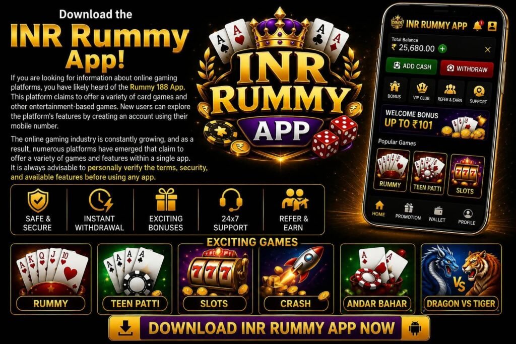 Download the New INR Rummy Apps.
