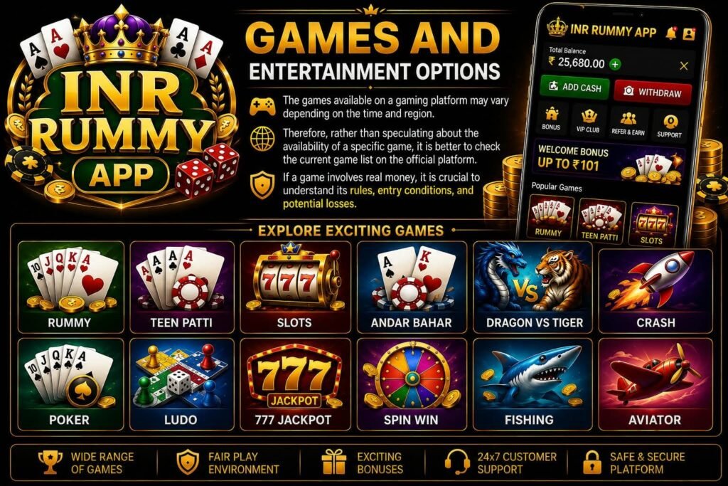 Games and Entertainment Options