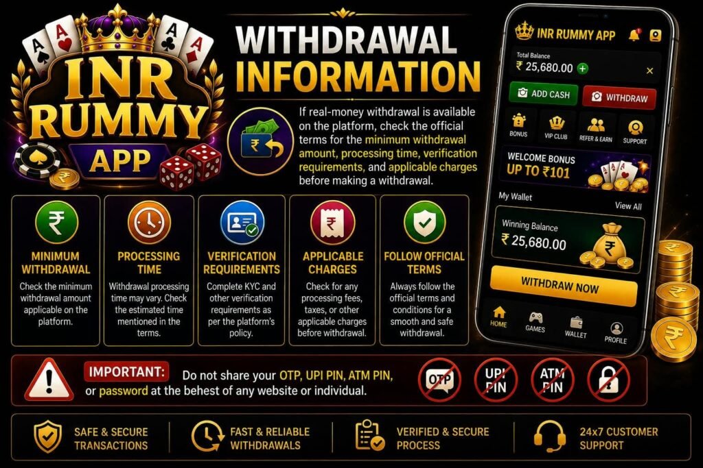 Withdrawal information