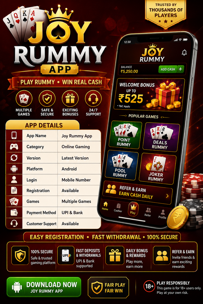 Joy Rummy App Information