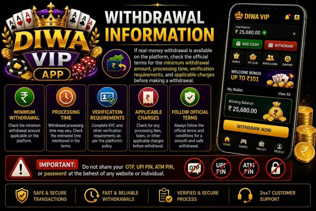 Withdrawal information