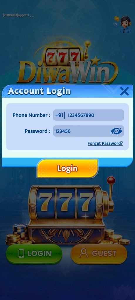 How to Login to Diwa Win App