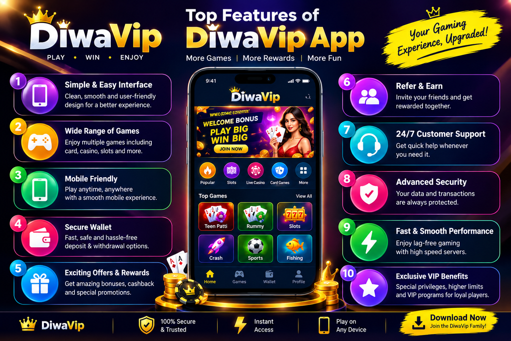 DiwaVip App Features