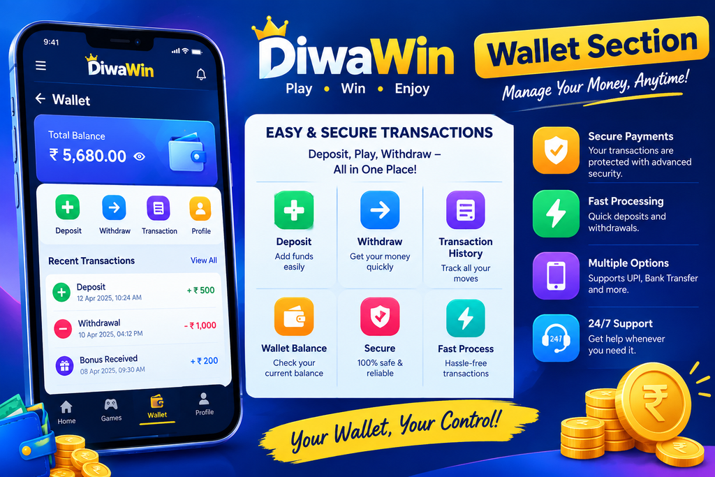 Diwa Win Wallet and Payment Features